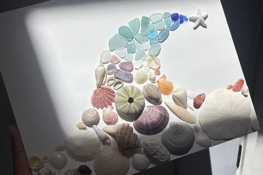 海を学ぼう！館内でビーチクラフト体験