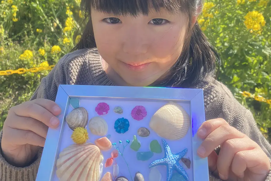 海を学ぼう！館内でビーチクラフト体験