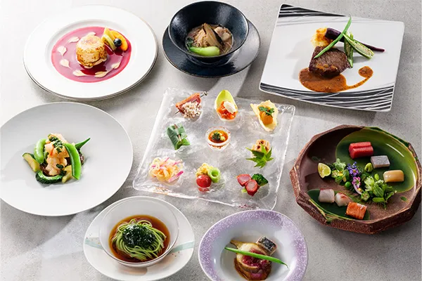【和洋中折衷コース／夏】旬の食材を織り交ぜ、渥美半島の野菜・魚介類を使ったコース料理プラン