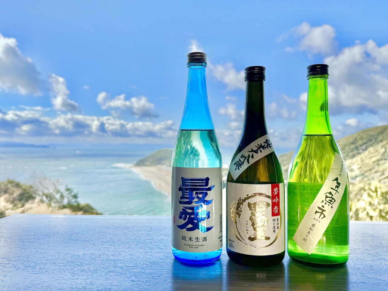 愛知の日本酒の多彩さに驚く、地酒のみ比べセットをご用意しました