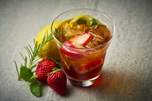 New limited-time offerings: Fruit Tea Soda and Blueberry Smoothie!